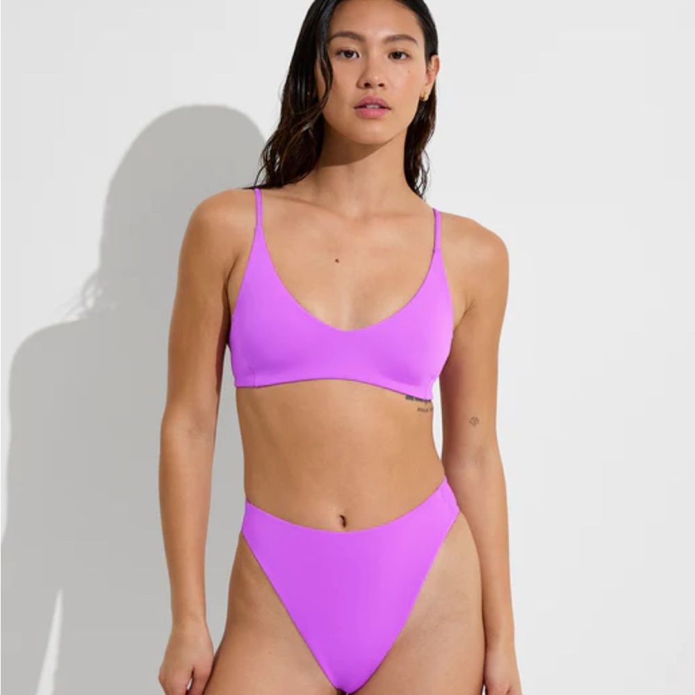 Left On Friday Sunday Bikini Top in Punch